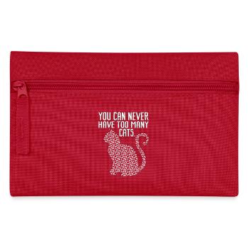 You can never have too many Cats - Pencil Case - red - Front