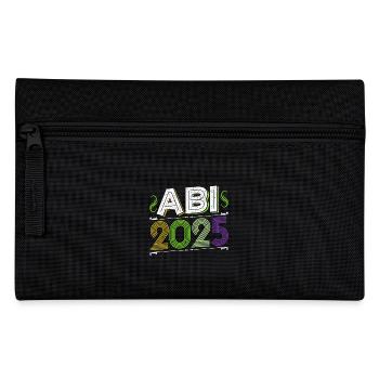 ABI 2025 Abitur Abschluss Lustiges Abiturienten - Federtasche - Schwarz - Vorne
