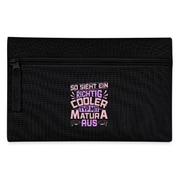 Abi SO SIEHT EIN RICHTIG COOLER TYP MIT MATURA AUS - Federtasche - Schwarz - Vorne