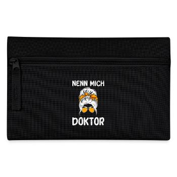 Doktorarbeit NENN MICH DOKTOR Ph.D Lustiges - Federtasche - Schwarz - Vorne