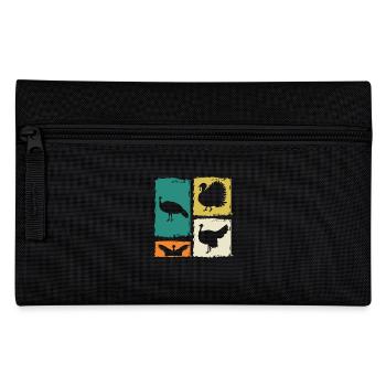 Truthahn - Federtasche - Schwarz - Vorne