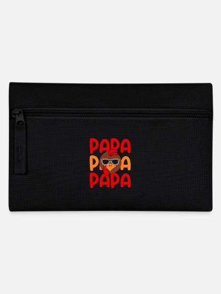 Truthahn Papa Vater Truthahn - Federtasche - Schwarz