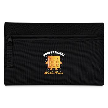 Waffles Gift Waffle Chef Breakfast Waffle - Pencil Case - black - Front