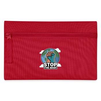 STOPPT DEN KRIEG - Federtasche - Rot - Vorne