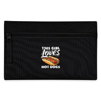 This Girl Loves Hot Dogs Fan - Pencil Case - black - Front