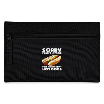 Hot Dog Lovers Think Of Hot Dogs - Pencil Case - black - Front