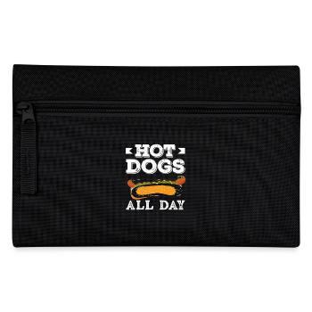 Amateur de hot-dogs - Hot Dogs toute la journée - Trousse - noir - Devant