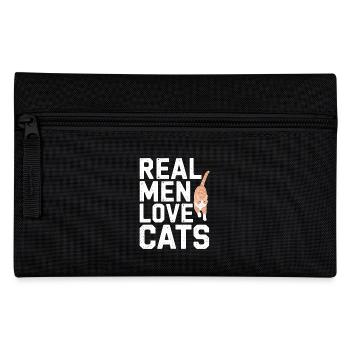 Les vrais hommes aiment les chats - Trousse - noir - Devant