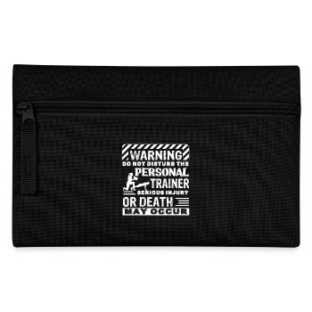 Don't Disturb The Personal Trainer - Pencil Case - black - Front