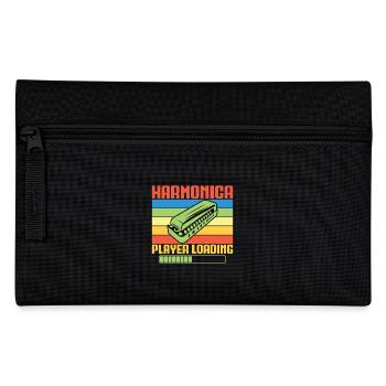 Funny Harmonica Player Loading Harmonica - Federtasche - Schwarz - Vorne