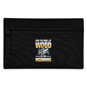 Love The Smell Of Wood In The Morning - Federtasche - Schwarz - Vorne