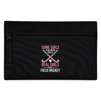 Field Hockey Saying Sports Funny Field Hockey Gift - Pencil Case - black - Front