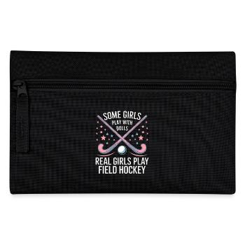 Field Hockey Saying Sports Funny Field Hockey Gift - Pencil Case - black - Front
