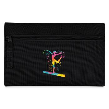 Gymnast Balance Beam Artistic Gymnastics - Pencil Case - black - Front
