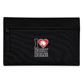 I Love Hobby Horse - Herz - Hobby - Federtasche - Schwarz - Vorne