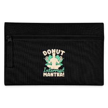 Yoga Donut Interrupt Mantra Funny Yoga - Federtasche - Schwarz - Vorne