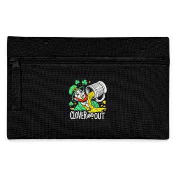 clover and out St. Patrick's Day fun - Pencil Case - black - Front