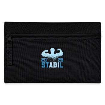 Abitur Abschluss 2025 ST ABI L Lustiges Abi - Federtasche - Schwarz - Vorne