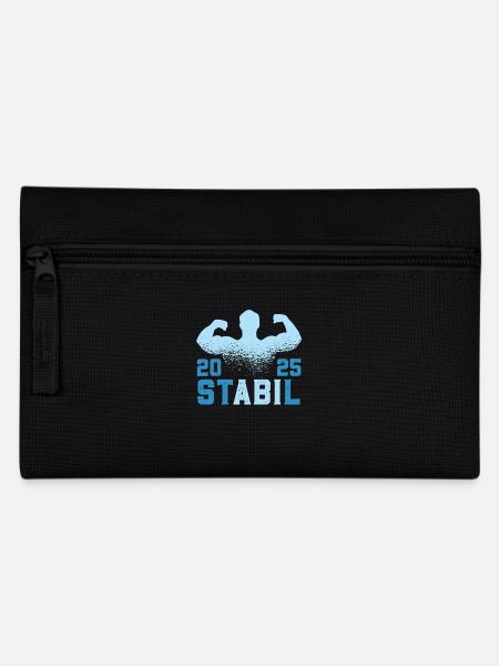 Abitur Abschluss 2025 ST ABI L Lustiges Abi - Federtasche - Schwarz