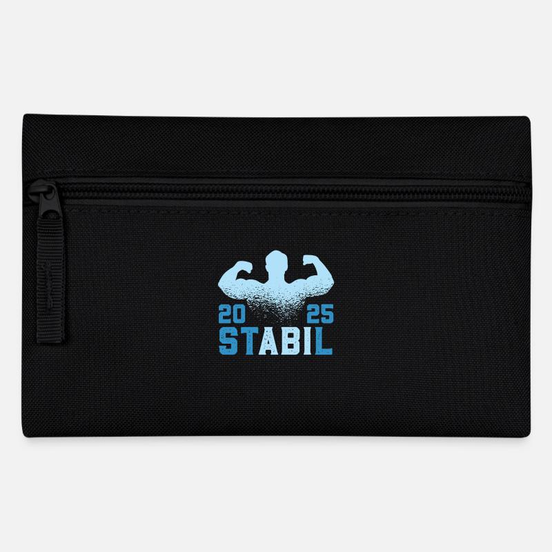Abitur Abschluss 2025 ST ABI L Lustiges Abi - Federtasche - Schwarz