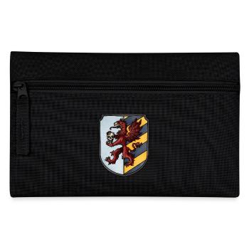 Wappen roter Greif - Federtasche - Schwarz - Vorne