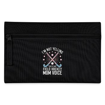 Field Hockey Saying Mom Funny Field Hockey Gift - Pencil Case - black - Front