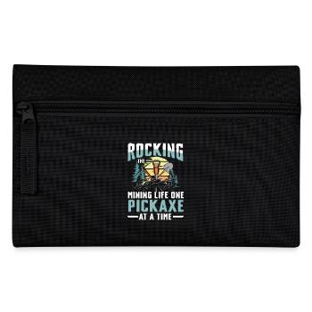 Rocking The Mining Life One Pickaxe At A Time - Federtasche - Schwarz - Vorne