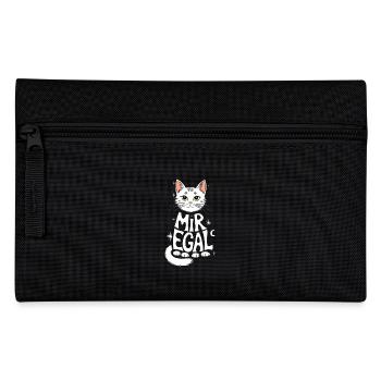 Faule Katze Kätzchen Spruch Katzenfreund Geschenk - Federtasche - Schwarz - Vorne