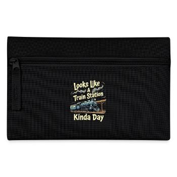 Trajet en train - aventure en locomotive - Trousse - noir - Devant