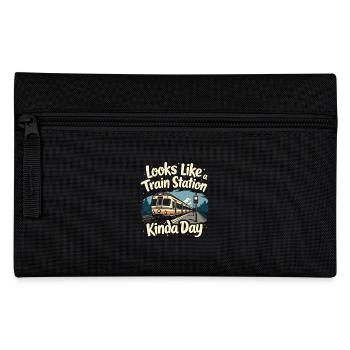 Trajet en train - aventure en locomotive - Trousse - noir - Devant