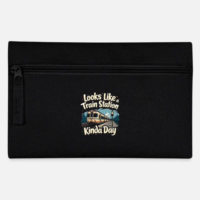 Trajet en train - aventure en locomotive - Trousse - noir
