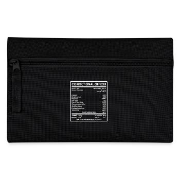 Correctional Officer Facts - Pencil Case - black - Front