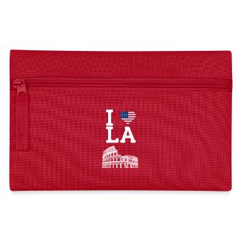I Love LA American Flag Lover Los Angeles Cool - Federtasche - Rot - Vorne