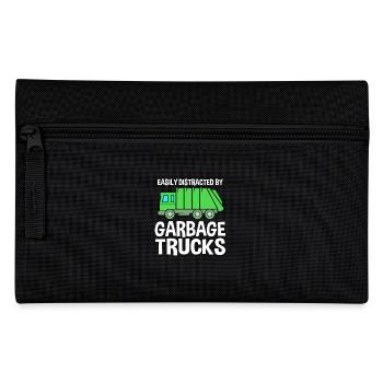 Garbage Truck Garbage Truck Garbage Man Trash Can - Pencil Case - black - Front