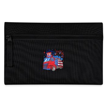 Garbage Truck Garbage Truck Garbage Man Trash Can - Pencil Case - black - Front