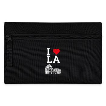I Love LA Heart Flag Los Angeles Colosseum Cool - Federtasche - Schwarz - Vorne