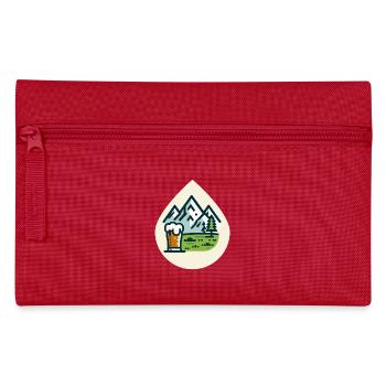 Mountain scenery with beer glass - Pencil Case - red - Front