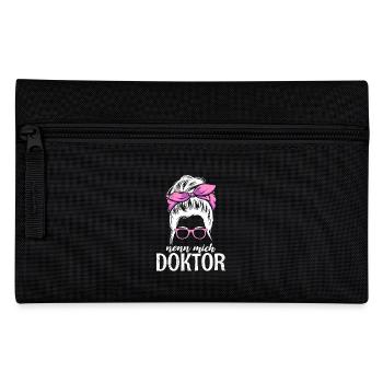 Doktorarbeit NENN MICH DOKTOR Ph.D Lustiges - Federtasche - Schwarz - Vorne
