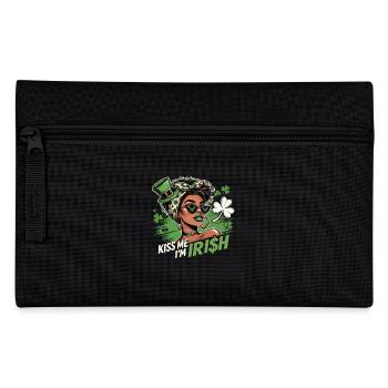 St. Patrick's Day Kiss Me I'm Irish Design - Pencil Case - black - Front