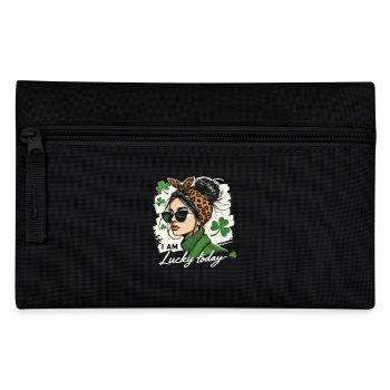 St. Patrick's Day Style I Am Lucky Today Girl - Pencil Case - black - Front