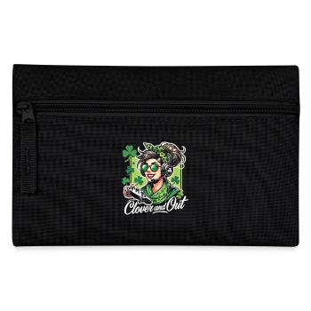 Clover And Out St. Patrick's Day Gaming Fun - Pencil Case - black - Front