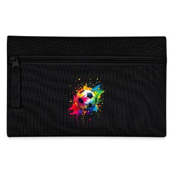 Foot football ballon fan passionné supporter - Trousse - noir - Devant