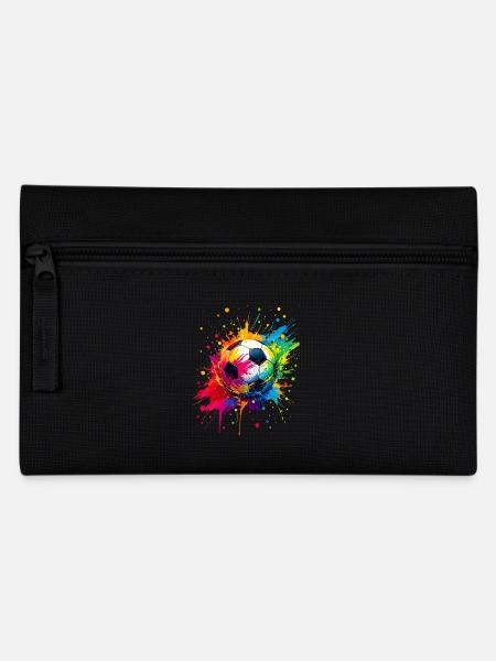 Fußball, Fußball, Fußball, leidenschaftlicher Fan, Unterstützer - Federtasche - Schwarz