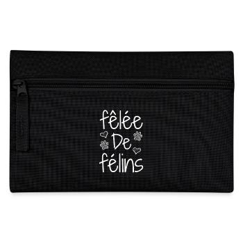 FÊLÉE DE FÉLINS ! (chat) - Jeux de mots - Francois - Trousse - noir - Devant