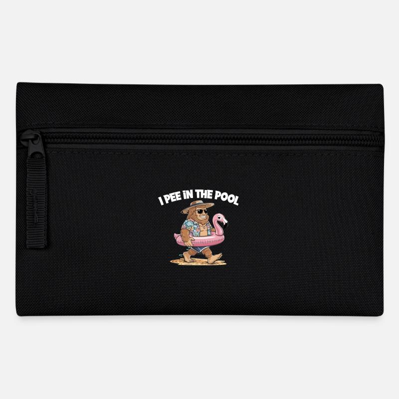 Pool Lustiger Bigfoot Sommer - Federtasche - Schwarz