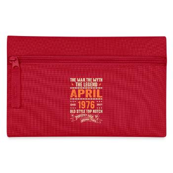 APRIL 1976, APRIL 1976 - Pencil Case - red - Front