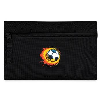 Burning Football - Flames for Athletes Pure - Pencil Case - black - Front