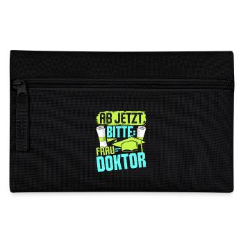 Doktorarbeit AB JETZT BITTE FRAU DOKTOR Lustiges - Federtasche - Schwarz - Vorne