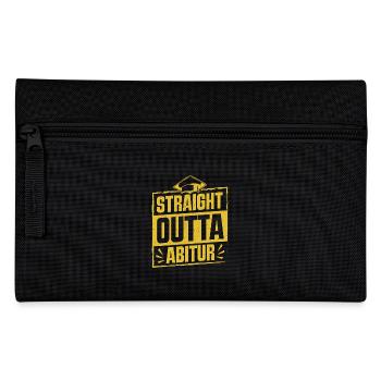 Abitur STRAIGHT OUTTA ABITUR Lustiges - Federtasche - Schwarz - Vorne