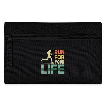 Running Run for Your Life Cadeaux pour marathoniens - Trousse - noir - Devant